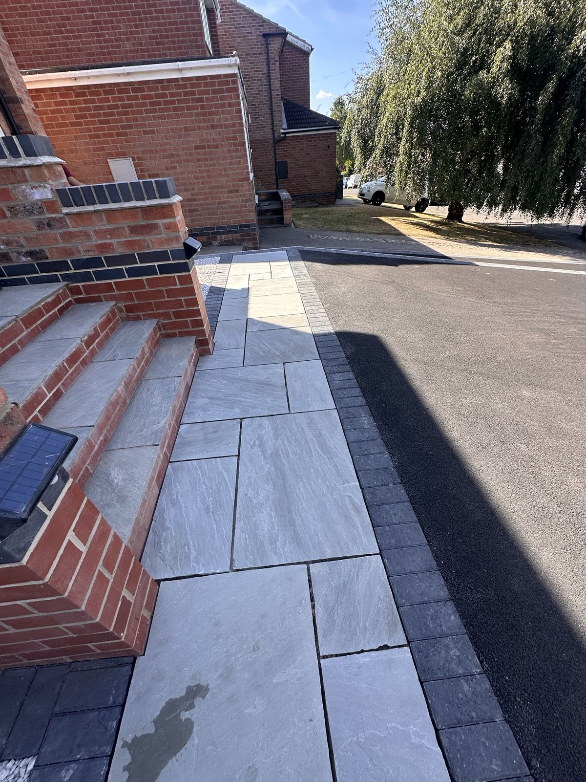 Front path and steps