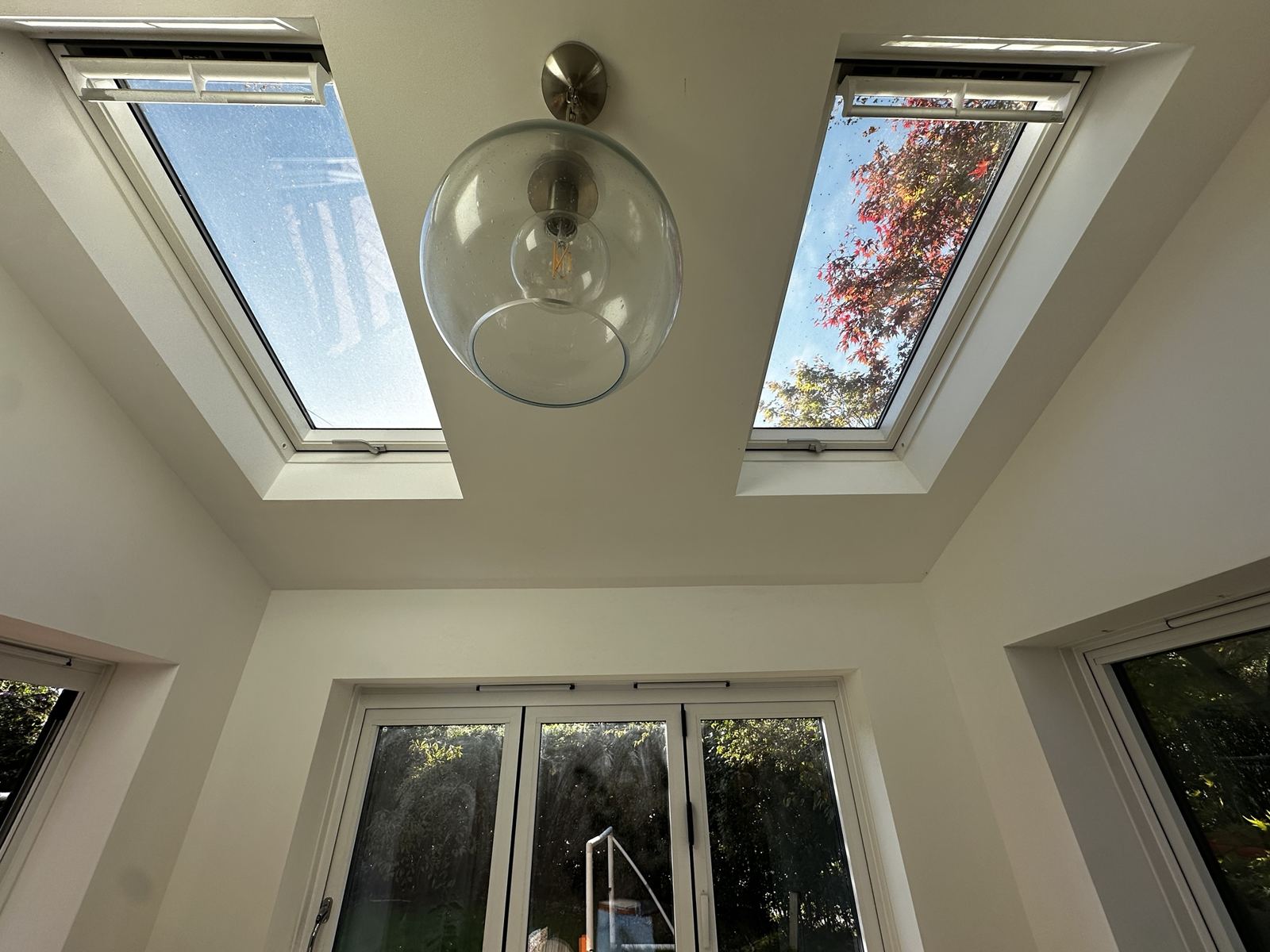 Vaulted ceiling and rooflights